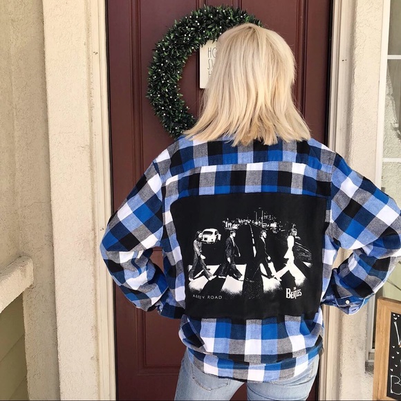 Tops - ✨Custom Made Beatles Flannel😍